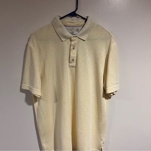 Men’s large yellow polo shirt